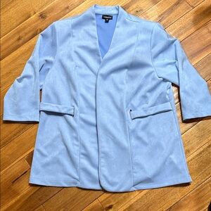 Messini Vegan Suede Open Front Jacket